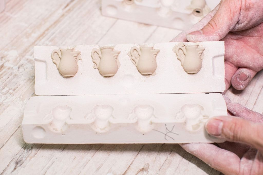 Small porcelain jugs