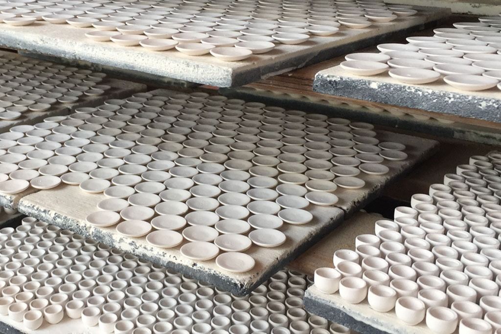 Porcelain parts for preburning